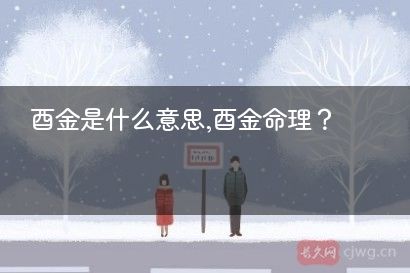 酉金是什么意思,酉金命理?