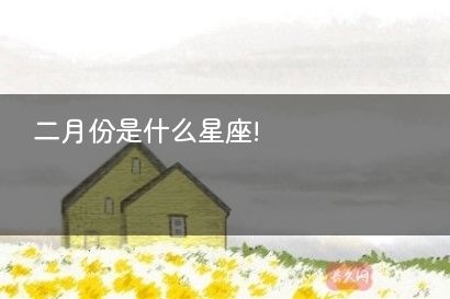 二月份是什么星座!