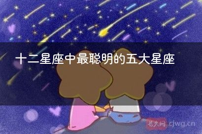十二星座中最聪明的五大星座