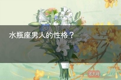 水瓶座男人的性格？