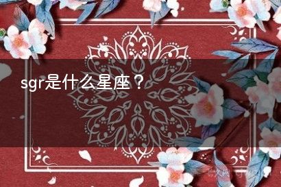 sgr是什么星座？